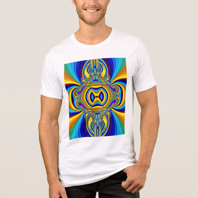Colorful Abstract Background-14334 Tri-Blend Shirt (Vorderseite)