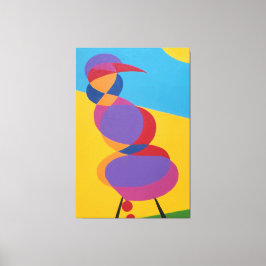 Colorful Abstract Bird Canvas Print Leinwanddruck