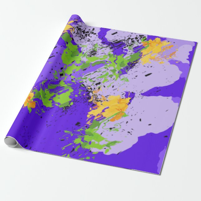 Colorful abstract energy wave geschenkpapier (Ungerollt)