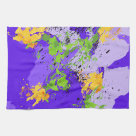 Colorful abstract energy wave geschirrtuch