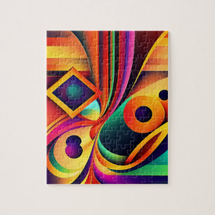 Colorful Abstract Geometric Puzzle