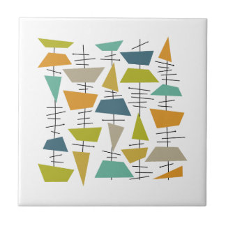 Colorful Abstract Hanging Wind Chimes Mid Century Fliese