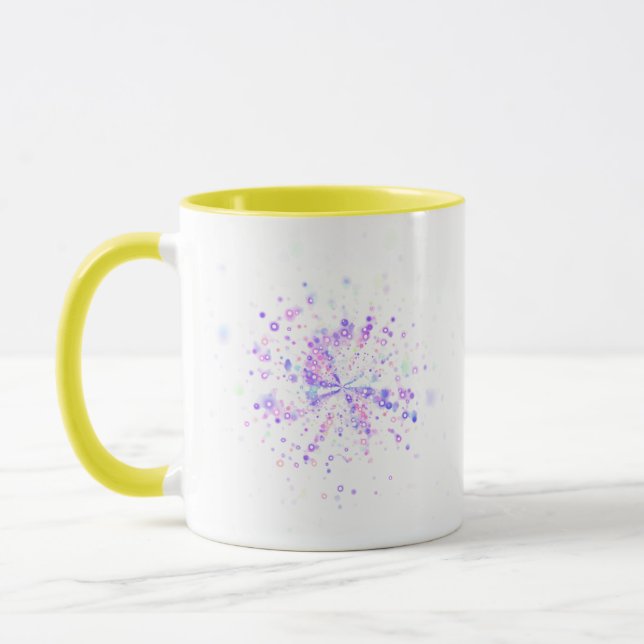 Colorful Abstract Neon Splash Tasse (Links)