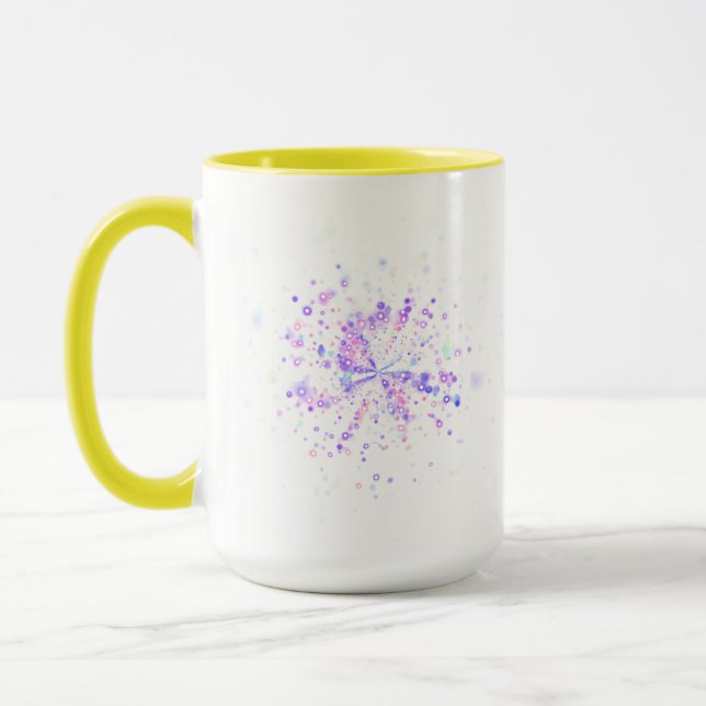Colorful Abstract Neon Splash Tasse (Links)