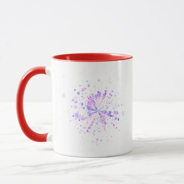 Colorful Abstract Neon Splash Tasse (Links)