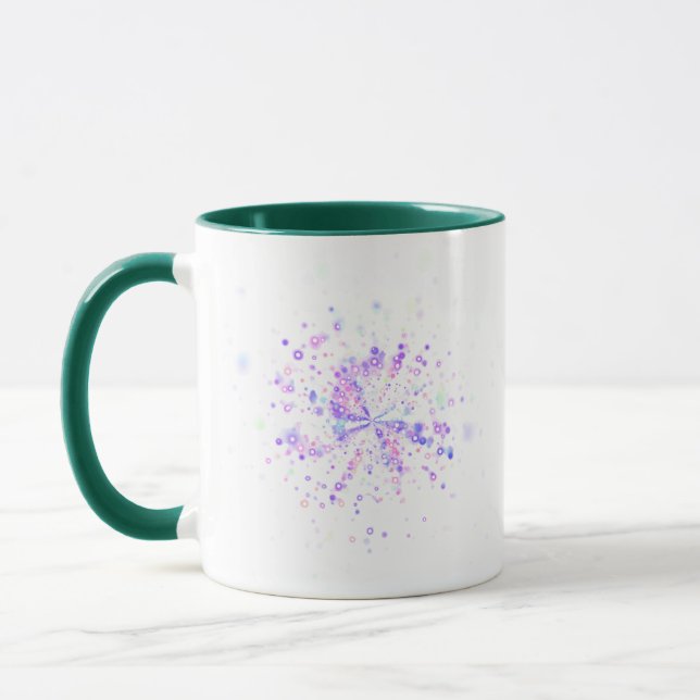 Colorful Abstract Neon Splash Tasse (Links)