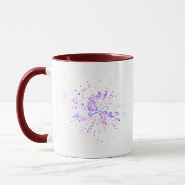 Colorful Abstract Neon Splash Tasse (Links)