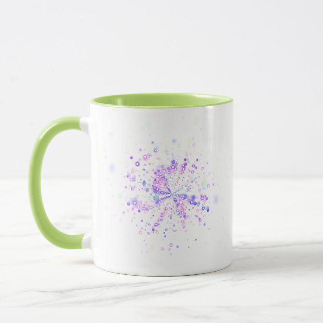 Colorful Abstract Neon Splash Tasse (Links)