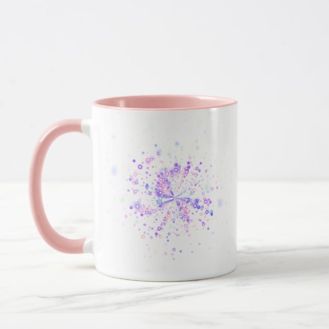 Colorful Abstract Neon Splash Tasse (Links)