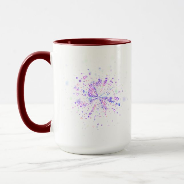 Colorful Abstract Neon Splash Tasse (Links)