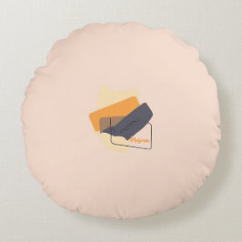 Colorful Abstract Throw Pillow Rundes Kissen