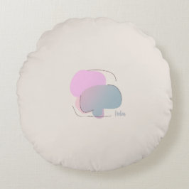 Colorful Abstract Throw Pillow Rundes Kissen