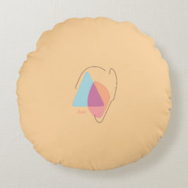 Colorful Abstract Throw Pillow Rundes Kissen