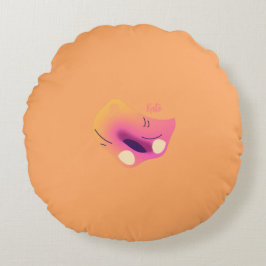 Colorful Abstract Throw Pillow Rundes Kissen