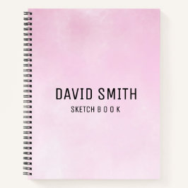 Colorful Abstract Watercolor Sketchbook Name Notizbuch