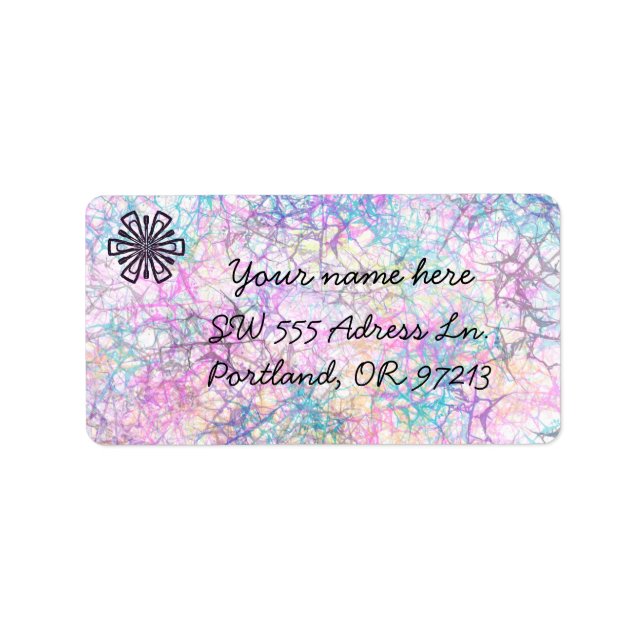 Colorful Adressaufkleber (Vorne)