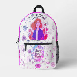 Colorful Adventure - Floral Backpack Bedruckter Rucksack