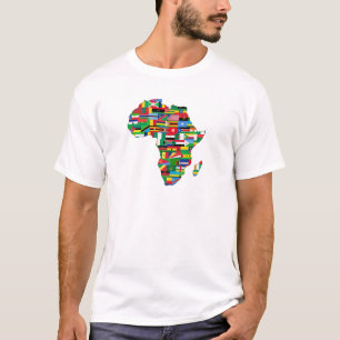 Colorful Africa Map T - Shirt
