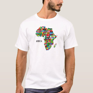 Colorful Africa Map T - Shirt