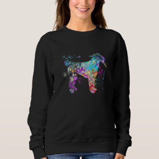 Colorful Airedale Terrier  Dog Airedale Terriers Sweatshirt
