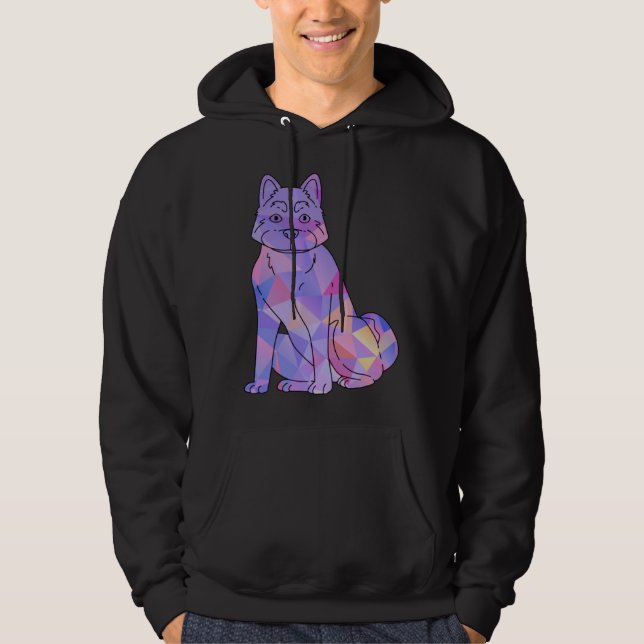 Colorful Akita Hoodie (Vorderseite)