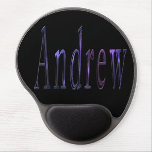 Colorful Andrew Name, Gel Mousepad