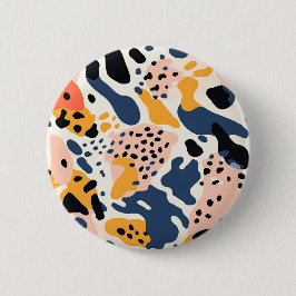 Colorful Animal Print 03 Button