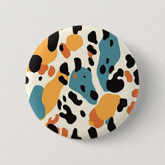 Colorful Animal Print 04 Button
