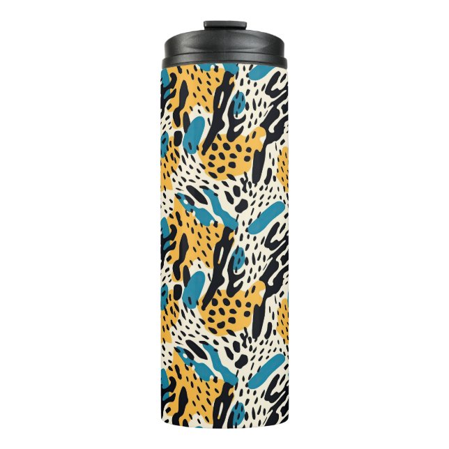 Colorful Animal Print 06 Thermosbecher (Vorderseite)