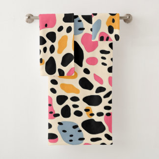 Colorful Animal Print 07 Badhandtuch Set