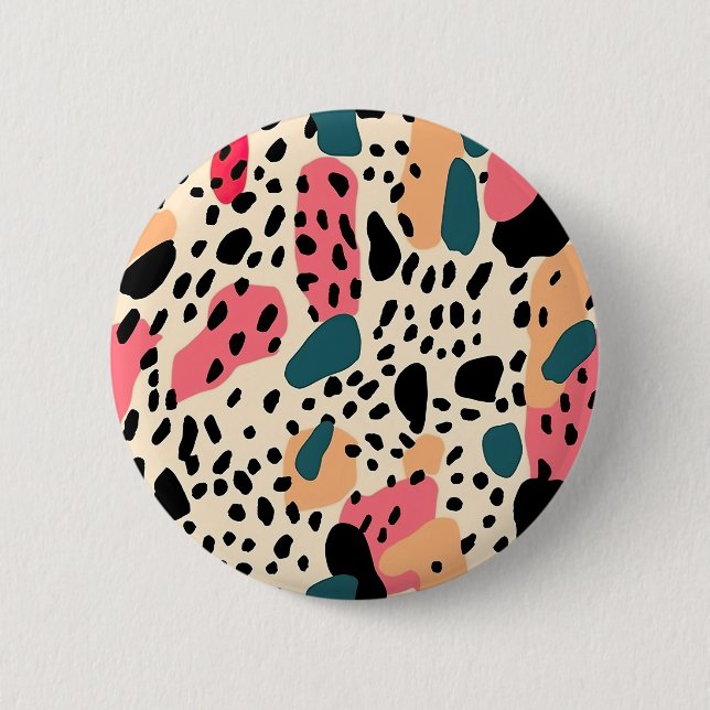 Colorful Animal Print 10 Button (Vorderseite)