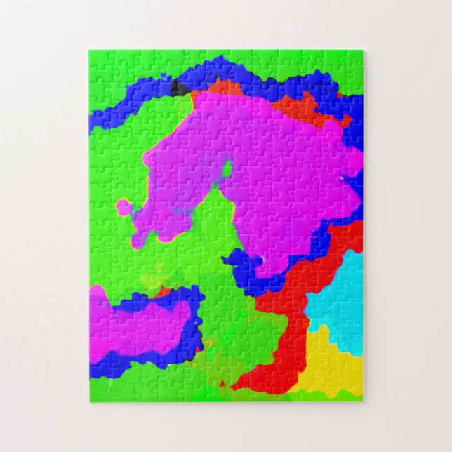 Colorful Art Multicolor Abstract Puzzle (Vertikal)