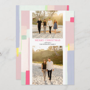 Colorful Art Weihnachten Foto Grußkarte