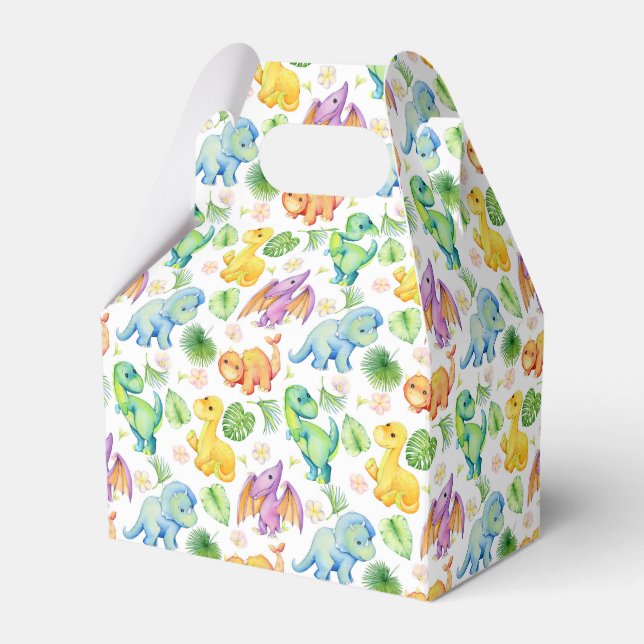 Colorful Baby Dinosaurier Geschenkschachtel (Vorderseite)