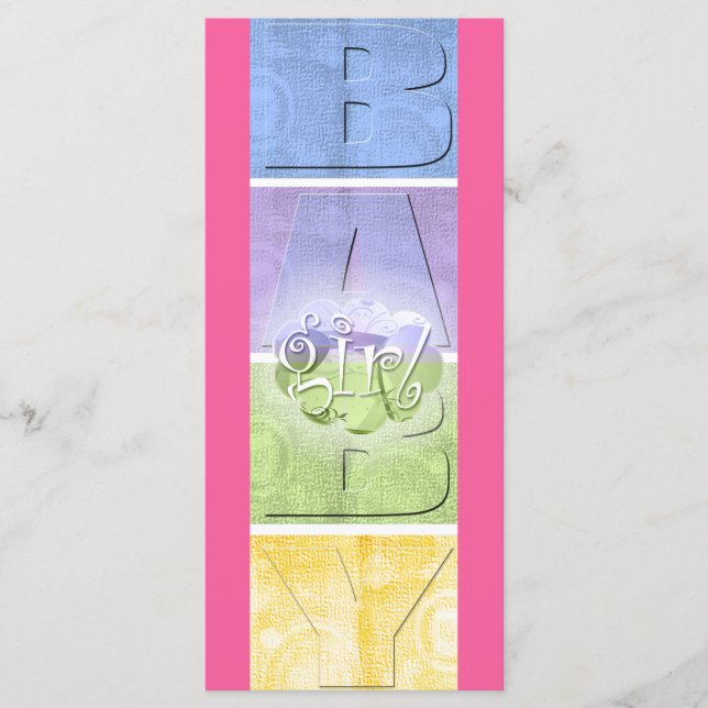 Colorful Baby Girl (Grosses Lesezeichen) (Vorderseite)