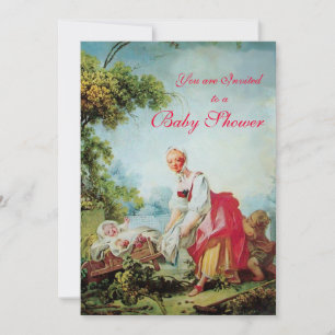 COLORFUL BABY SHOWER Champaigne Metallic Einladung