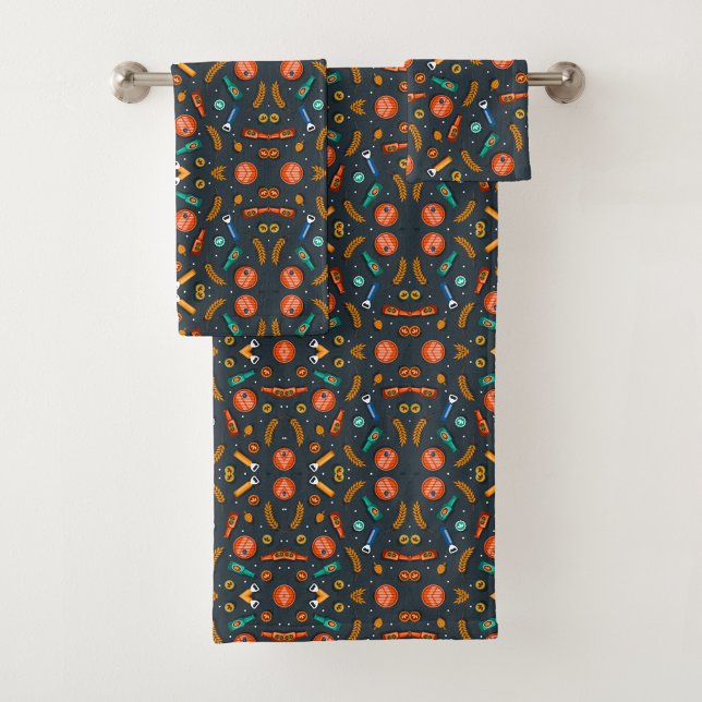 Colorful bath towel set featuring playful (Von Creator hochgeladen)