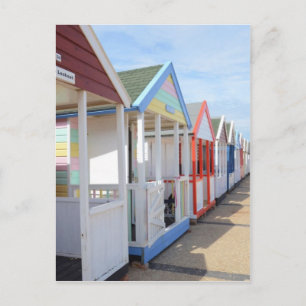 Colorful Beach Huts Postkarte