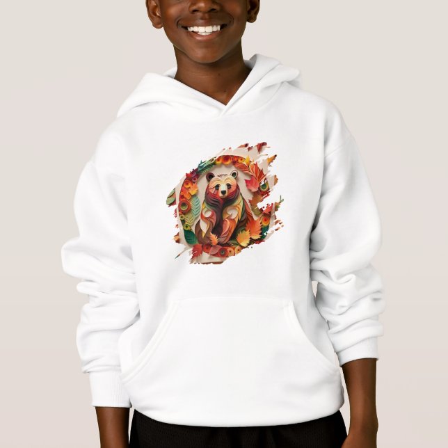colorful bear T-Shirt Hoodie (Vorderseite)