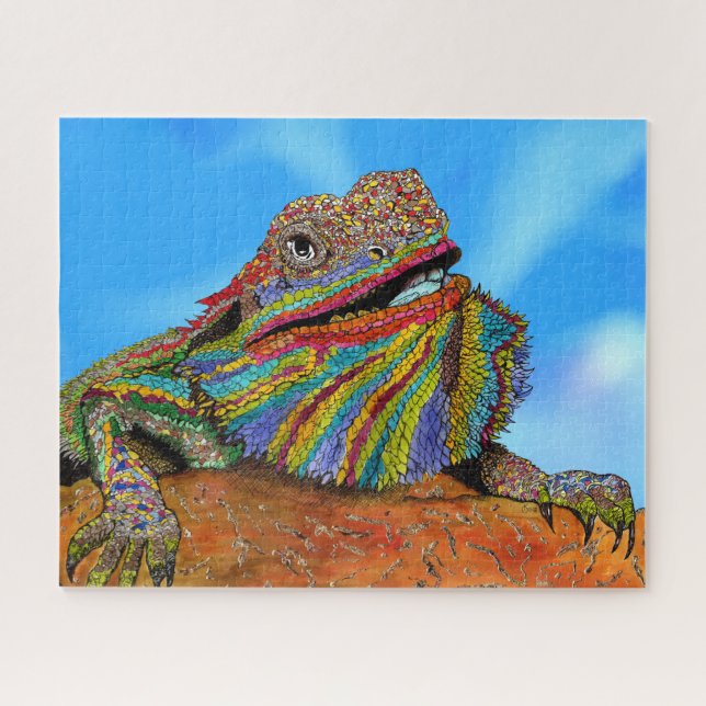 Colorful Bearded Dragon Puzzle - 520 Stück (Horizontal)