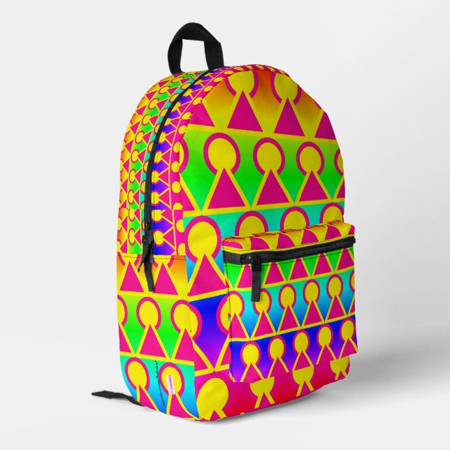 Colorful Bedruckter Rucksack (Rückseitige Ecke links)