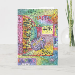 "Colorful" Birthday Card Karte