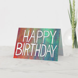 Colorful Birthday (Customizable) Karte