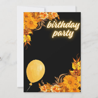 Colorful Birthday Party Invitation Design Einladung