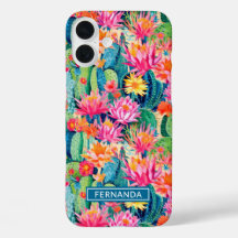 Colorful Blooming Cacti Personalized