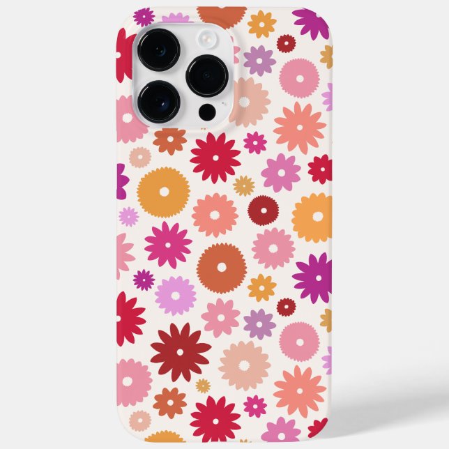 Colorful Blooms Pattern Case-Mate iPhone Hülle (Rückseite)