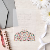Colorful Boho Ethnic Botanical Accent Mandala