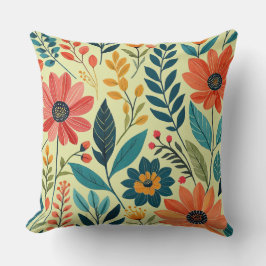 Colorful Boho Floral Kissen