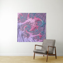 Colorful Boho Hippie Groovy Trippy Pastel Fraktal