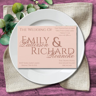 Colorful Boho Minimalist Pinks Invitation Einladung
